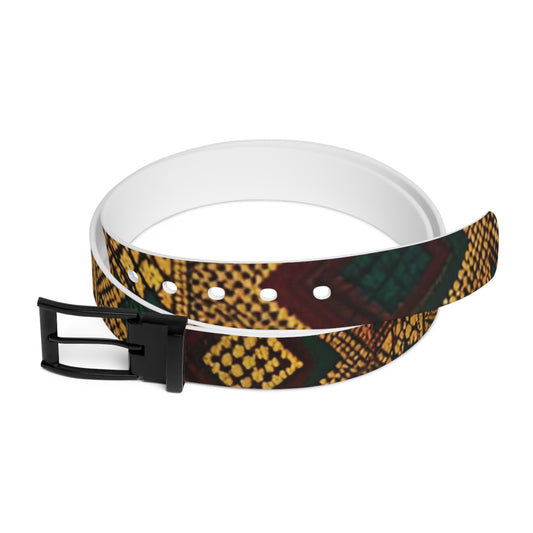 Ethiopian Heritage Pattern Belt – Bold Afrocentric Design | GebeyaPrime